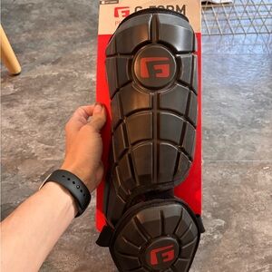 G-Form Black Protective Shin Guards Baseball Softball